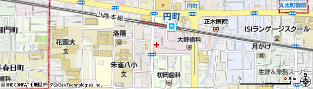 京都府京都市中京区西ノ京南円町52周辺の地図