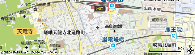 嵯峨野観光鉄道株式会社　物販飲食グループ周辺の地図
