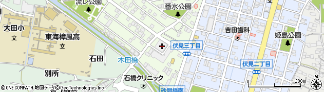 京楽東海店周辺の地図