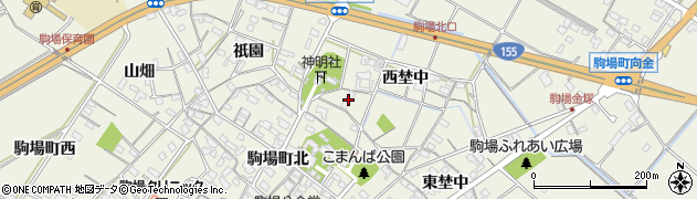 愛知県豊田市駒場町西埜中129周辺の地図