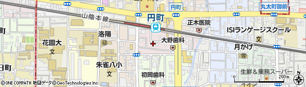 京都府京都市中京区西ノ京南円町14周辺の地図
