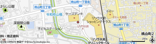 ケーズデンキ大府店駐車場周辺の地図