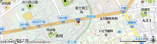 すき家１国清水渋川店周辺の地図