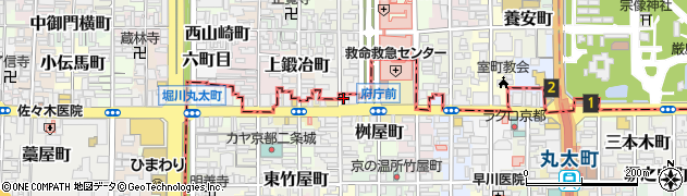 株式会社安田保険事務所　京都支社周辺の地図
