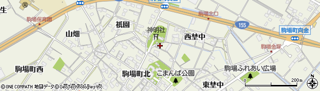 愛知県豊田市駒場町西埜中127周辺の地図