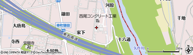 西尾コンクリート工業株式会社豊田工場周辺の地図