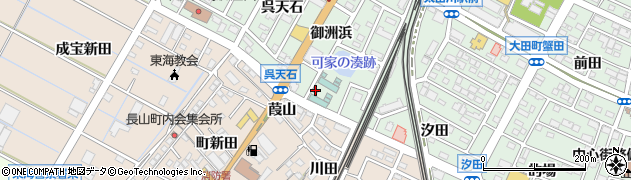 愛知県東海市高横須賀町御洲浜17周辺の地図