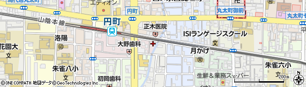 京都府京都市中京区西ノ京南円町119周辺の地図