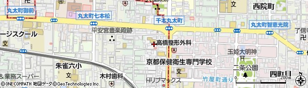 京都府京都市中京区聚楽廻東町周辺の地図