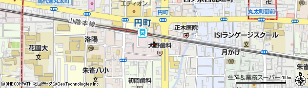 京都府京都市中京区西ノ京南円町107周辺の地図