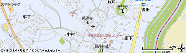 愛知県大府市横根町石丸26周辺の地図