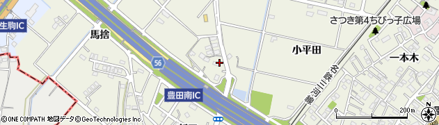 愛知県豊田市花園町（南大切）周辺の地図
