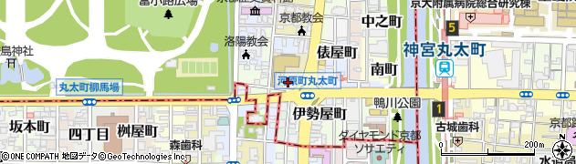 京都府京都市上京区高島町周辺の地図