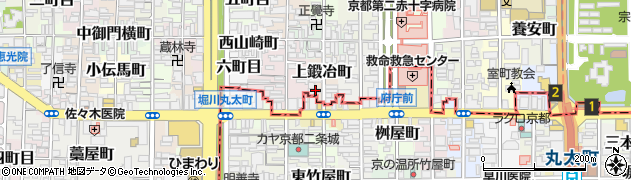 京都府京都市上京区上鍛冶町340周辺の地図