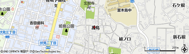 愛知県東海市富木島町（北島）周辺の地図