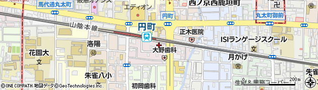 京都府京都市中京区西ノ京南円町101周辺の地図