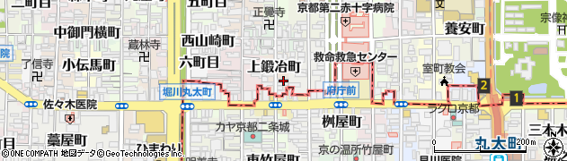 京都府京都市上京区上鍛冶町337周辺の地図