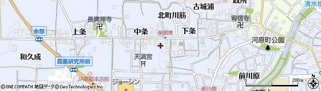 京都府亀岡市余部町周辺の地図