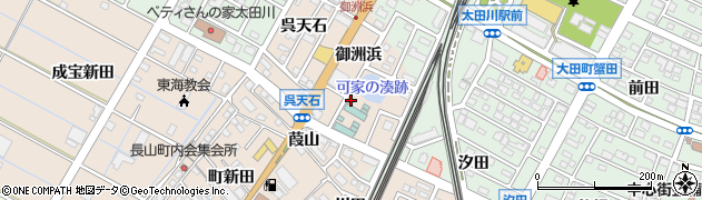 愛知県東海市高横須賀町御洲浜16周辺の地図