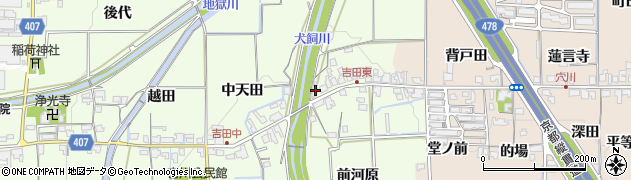 京都府亀岡市吉川町吉田天田25周辺の地図