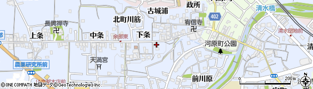 京都府亀岡市余部町下条53周辺の地図