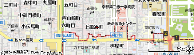 京都府京都市上京区上鍛冶町331周辺の地図