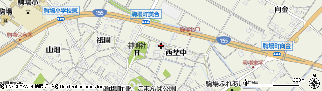 愛知県豊田市駒場町西埜中110周辺の地図