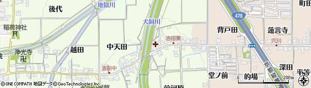 京都府亀岡市吉川町吉田天田24周辺の地図