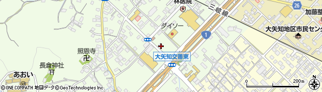 桑名三重信用金庫大矢知支店周辺の地図