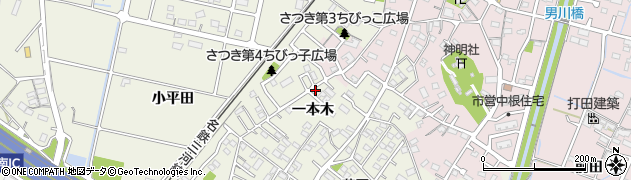 愛知県豊田市花園町（一本木）周辺の地図