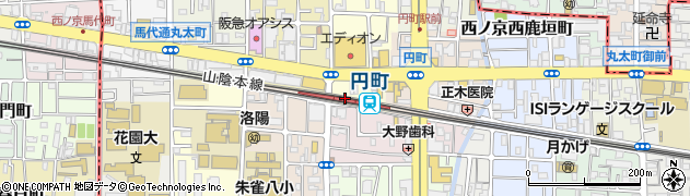円町駅周辺の地図