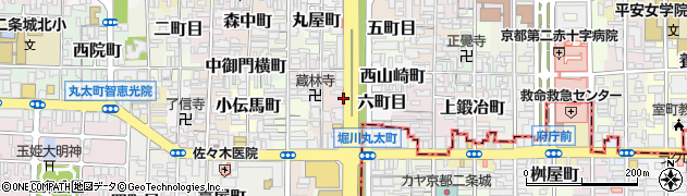 京都府京都市上京区上堀川町周辺の地図