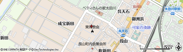愛知県東海市高横須賀町（成宝新田）周辺の地図