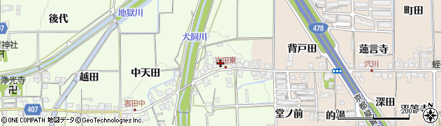 京都府亀岡市吉川町吉田天田周辺の地図