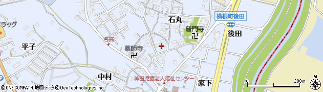 愛知県大府市横根町石丸32周辺の地図