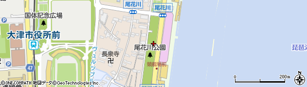 滋賀県大津市尾花川1周辺の地図