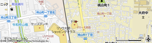 ドミー大府店周辺の地図