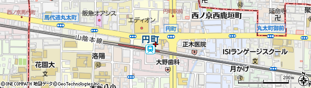 京都府京都市中京区西ノ京西円町1周辺の地図