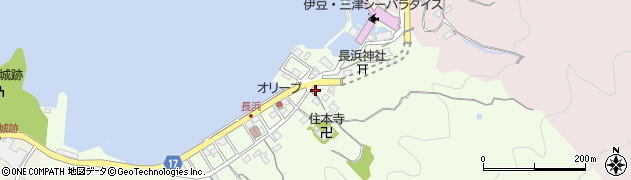 静岡県沼津市内浦長浜86周辺の地図