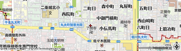 京都府京都市上京区三町目周辺の地図