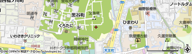 京都府京都市左京区黒谷町周辺の地図