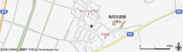 京都府亀岡市本梅町平松八百分周辺の地図