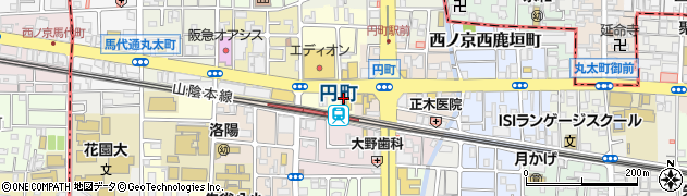 京都府京都市中京区西ノ京西円町2周辺の地図