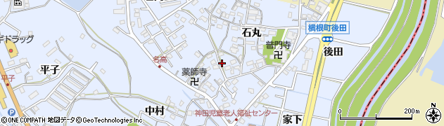愛知県大府市横根町石丸37周辺の地図