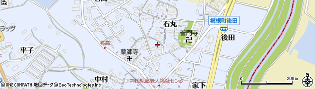 愛知県大府市横根町石丸35周辺の地図
