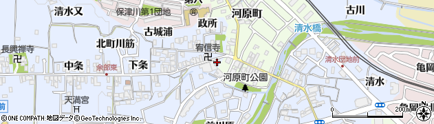 京都府亀岡市余部町古城37周辺の地図