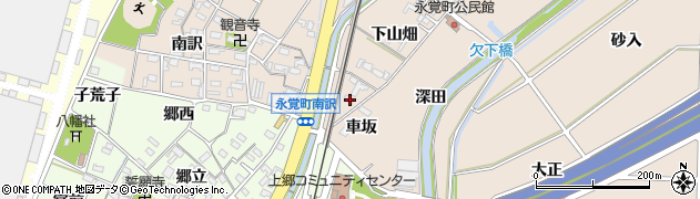 愛知県豊田市永覚町車坂15周辺の地図