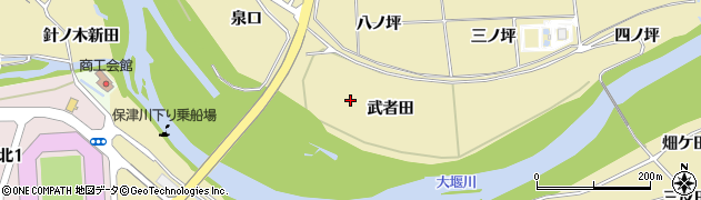 京都府亀岡市保津町（武者田）周辺の地図