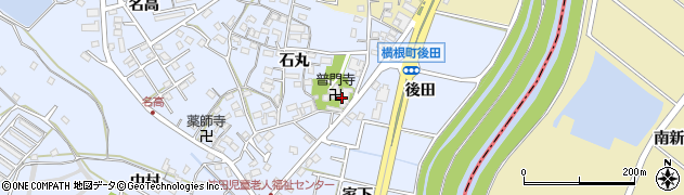 愛知県大府市横根町石丸95周辺の地図