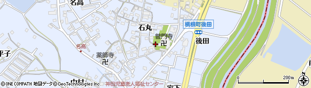 愛知県大府市横根町石丸93周辺の地図